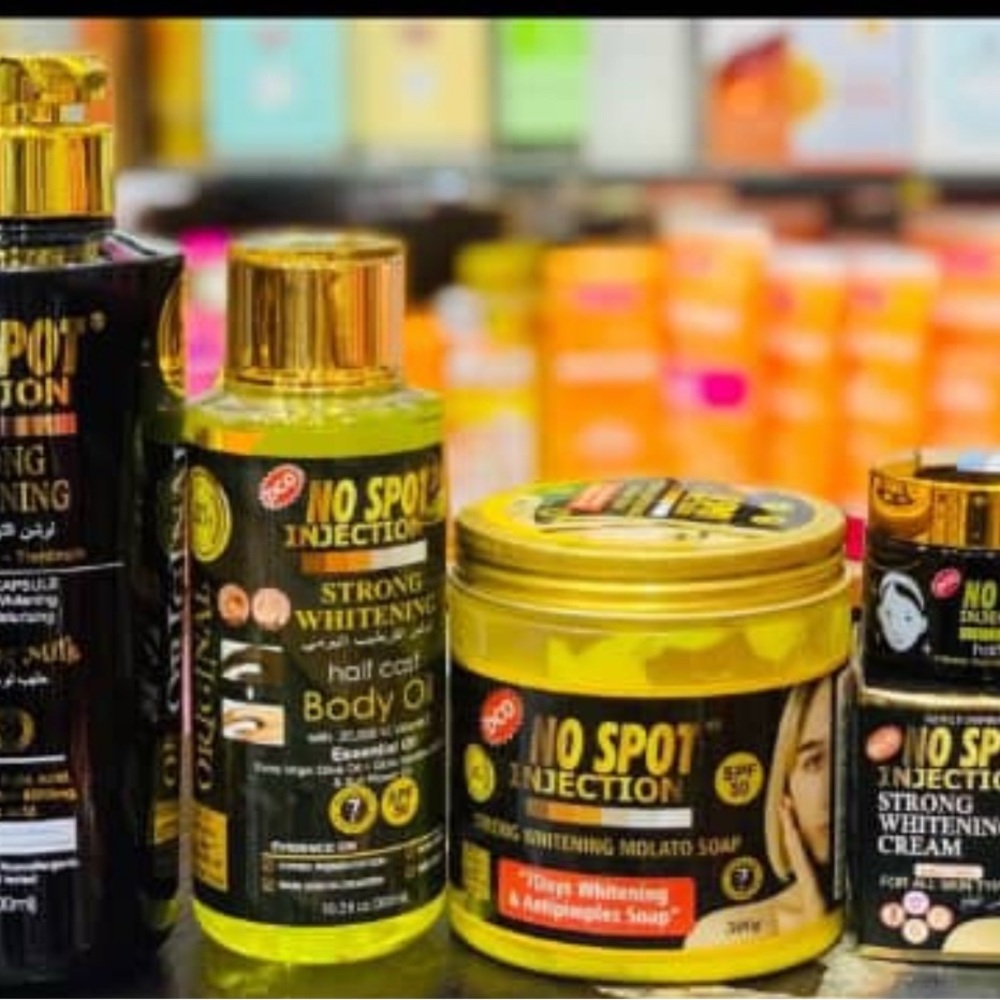 4pcs No Spot lotion set, lotion,Molato soap, face cream andserum  Skincare Set